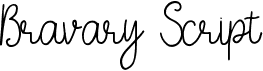 preview image of the Bravary Script font