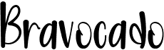 preview image of the Bravocado font