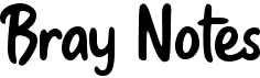 preview image of the Bray Notes font