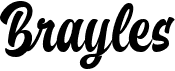 preview image of the Brayles font