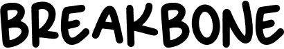 preview image of the Breakbone font