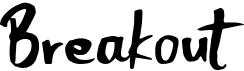 preview image of the Breakout font