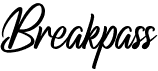 preview image of the Breakpass font