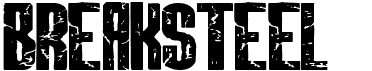 preview image of the Breaksteel font