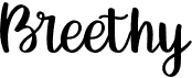 preview image of the Breethy font