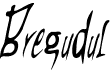 preview image of the Bregudul font