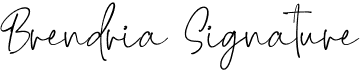 preview image of the Brendria Signature font