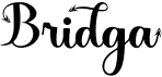 preview image of the Bridga font