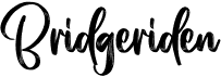 preview image of the Bridgeriden font