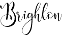preview image of the Brighlon font