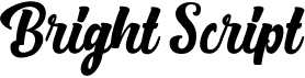 preview image of the Bright Script font