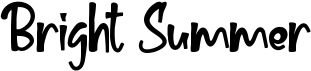 preview image of the Bright Summer font