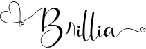 preview image of the Brillia Calligraphy font