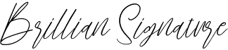 preview image of the Brillian Signature font