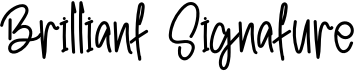 preview image of the Brilliant Signature font