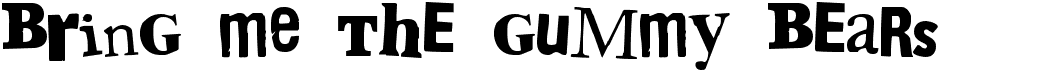 preview image of the Bring me the gummy bears font