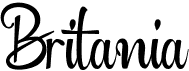 preview image of the Britania font
