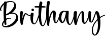 preview image of the Brithany font