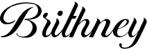 preview image of the Brithney font