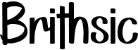 preview image of the Brithsic font