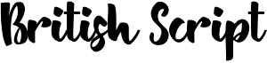 preview image of the British Script font