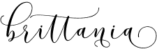 preview image of the Brittania Script font