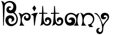 preview image of the Brittany font