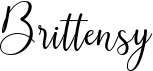 preview image of the Brittensy font