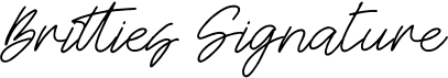 preview image of the Britties Signature font