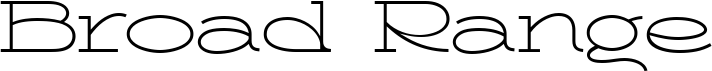 preview image of the Broad Range font