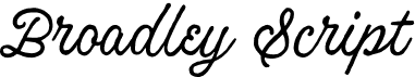 preview image of the Broadley Script font
