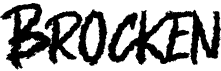 preview image of the Brocken font