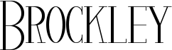 preview image of the Brockley font