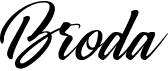 preview image of the Broda font