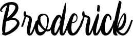 preview image of the Broderick font