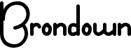preview image of the Brondown font
