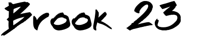 preview image of the Brook 23 font