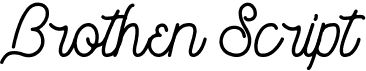 preview image of the Brothen Script font