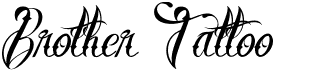 preview image of the Brother Tattoo font