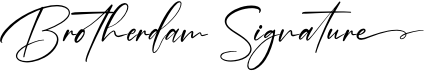 preview image of the Brotherdam Signature font