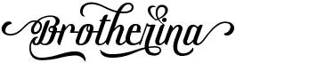 preview image of the Brotherina font