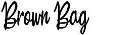 preview image of the Brown Bag font