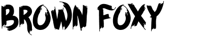preview image of the Brown Foxy font