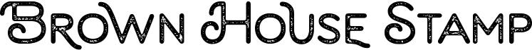 preview image of the Brown House Stamp font