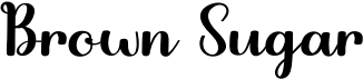 preview image of the Brown Sugar font