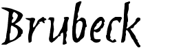 preview image of the Brubeck font