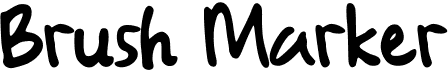 preview image of the Brush Marker font