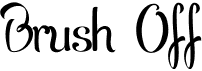 preview image of the Brush Off font