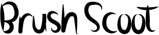 preview image of the Brush Scoot font
