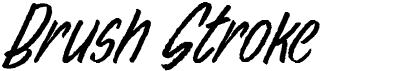 preview image of the Brush Stroke font